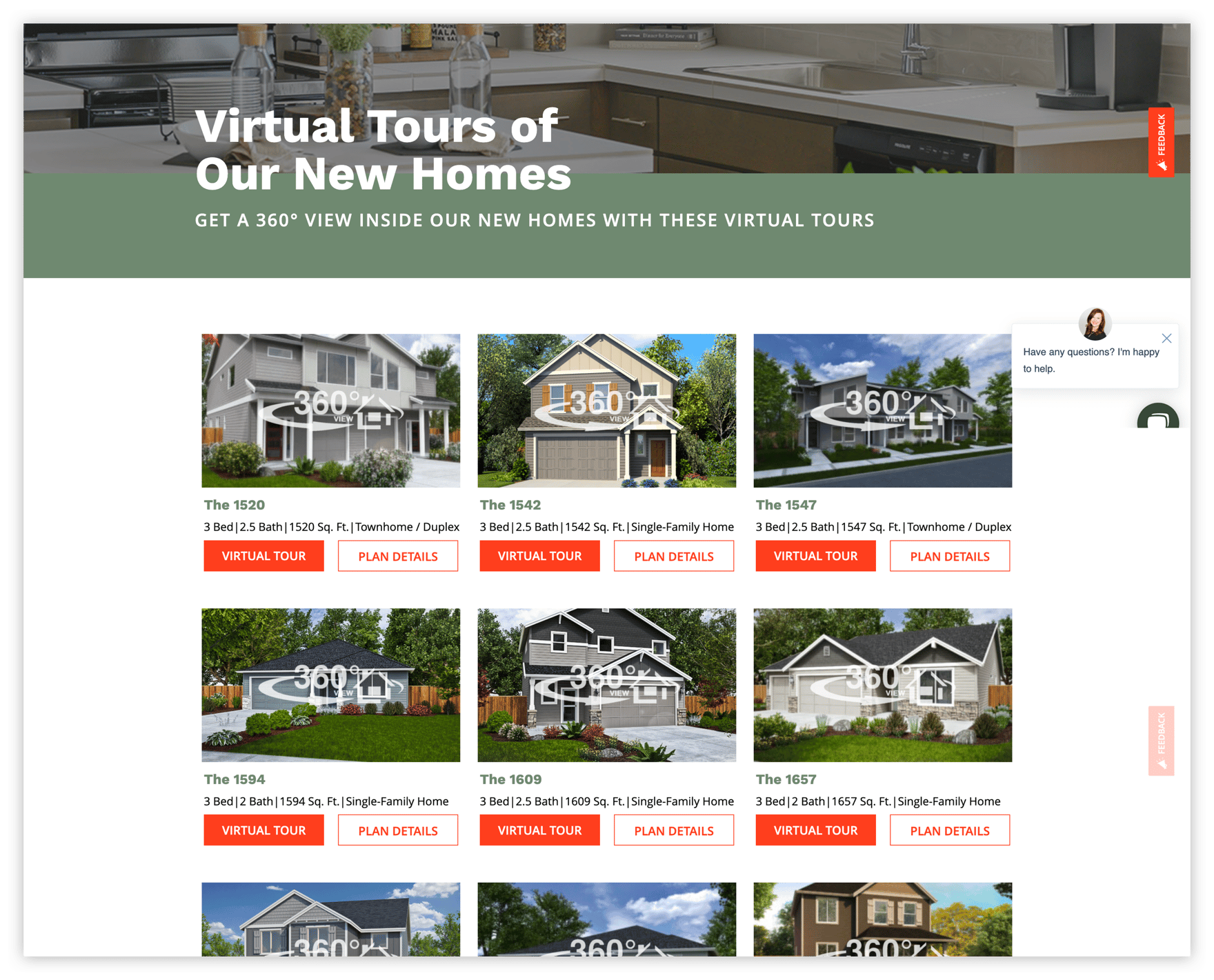 New Home Page Tour